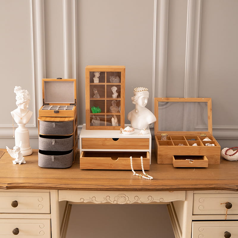 Huishoudelijke bamboe opbergverpakkingsdoos