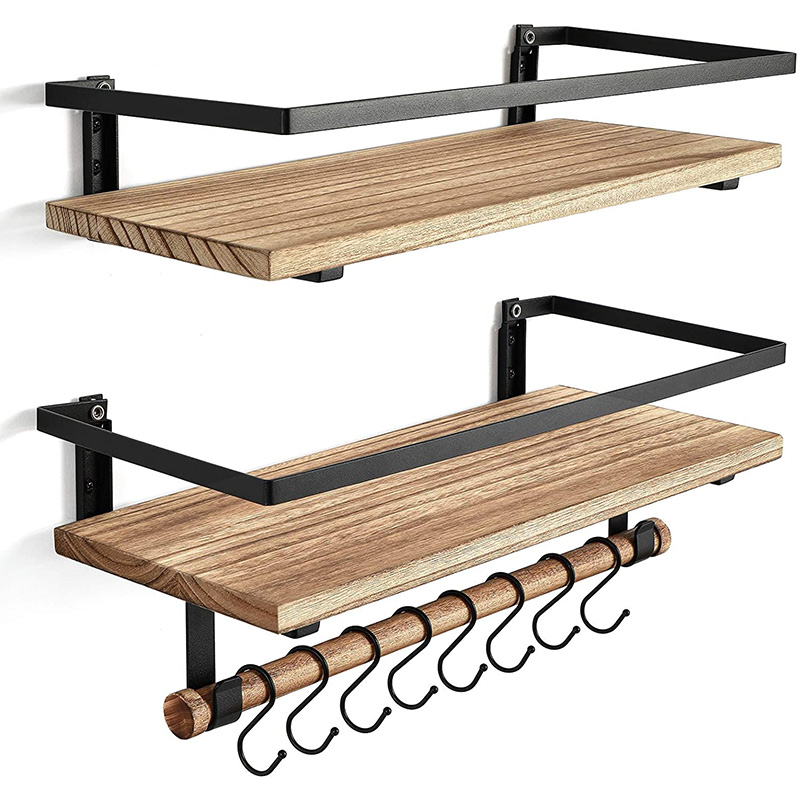 Metalen houten antieke decoratie hangende zwevende plank